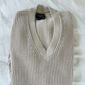 Oversized sweater vest!